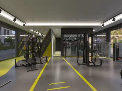 Gym Center 3D model