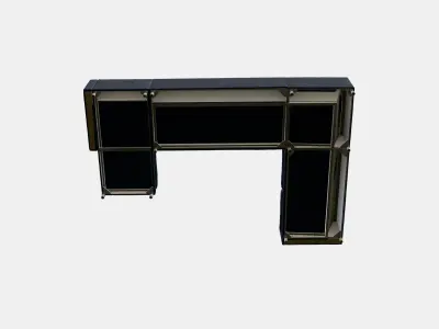 LANDSKRONA Corner sofa 6-seat 6 Low-poly 3D model