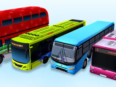 3D Bus pack 3D model