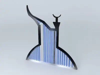 The Mesiahn Harp Free 3D model