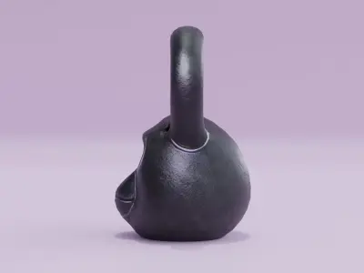 Kettlebell Monkey Gorilla Low High Poly Low-poly 3D model