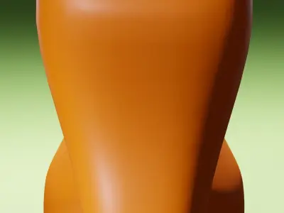 Squirrel orange 3D model