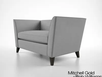 Mitchell Gold and Bob Williams Mona Sofette 3D model