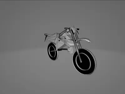 Futuristic Motocycle  Low-poly 3D model