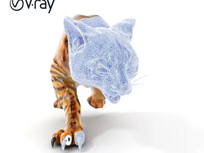 Realistic Wild Cat Model Pack for Animation and Interactive E... Low-poly 3D model