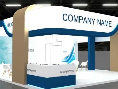 3D Booth 3D model 3D model