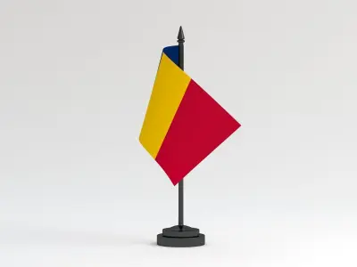 Table Flag Chad 3D model