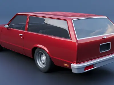 Chevrolet Malibu Wagon 2 Door 1980 3D print model