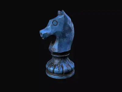 Chess figure Low-poly 3D model