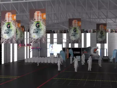 Sports event in Gym 3D model