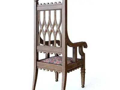 Medieval Chair 3D model