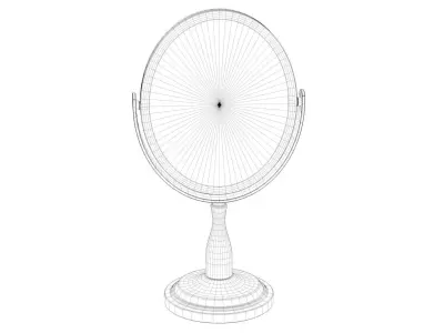 Mirror 1 oval vanity 3D model