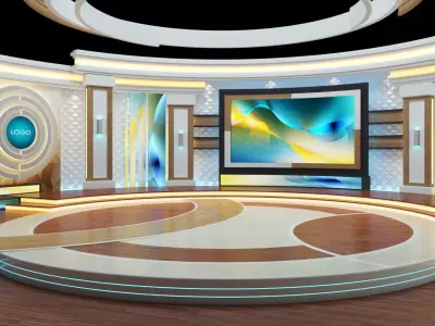 Virtual TV Studio  3D model