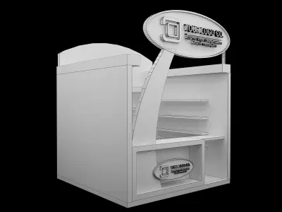 Booth Exhibition Stand a522b 3D model