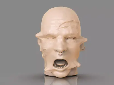 Prisioner Tortured Head 3D print model