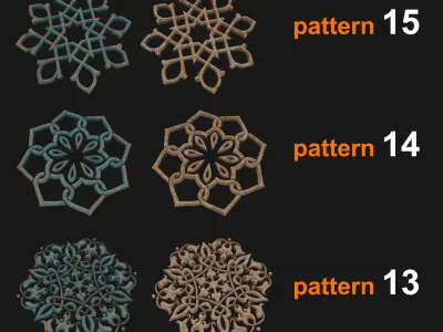 15 Persian pattern 3D models 3D model
