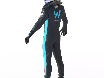 F1 Williams Suit 2023 3D model
