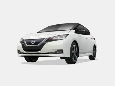 Nissan Leaf 2018 Low-poly 3D model