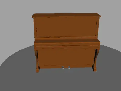 Upright Piano Belarus 3D model