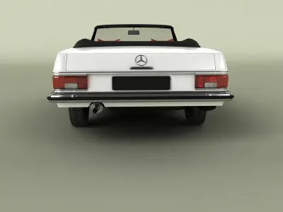 Mercedes-Benz W114 Convertible 3D model