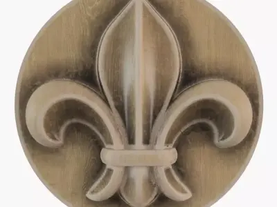 french lily 3D print model