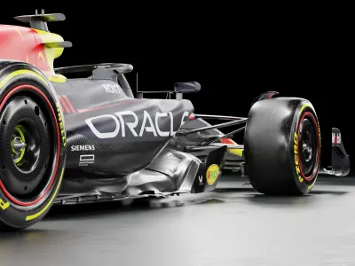 F1 2023 RedBull RB19 Low-poly 3D model