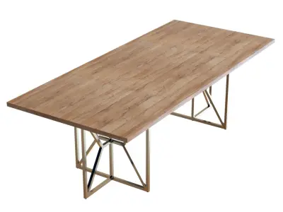 Crate and Barrel Hayes Rectangular Table 3D model