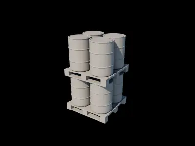 Radioactive Barrel 3D model