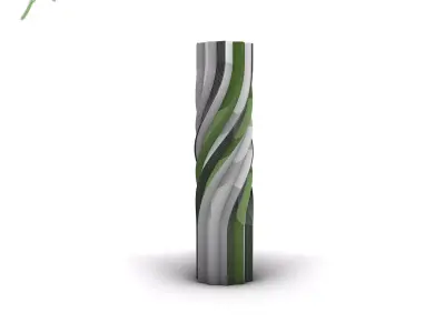 Grasshopper  EX 15  Polar array  Twist 3D model