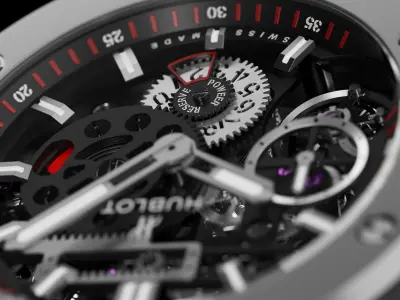 HUBLOT MECA-10 Titanium 3D model