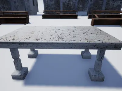 3D realistic models are adapted for post apocaliptic scenaries Low-poly 3D model