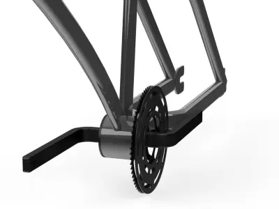 Bicycle Frame Low-poly 3D model