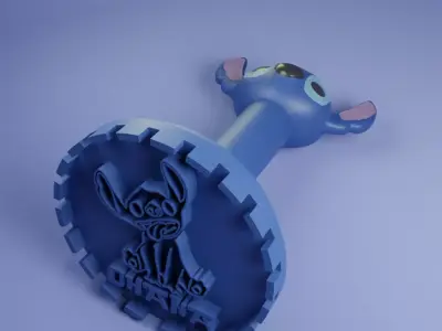 Stitch Ohana Stamp Free 3D print model