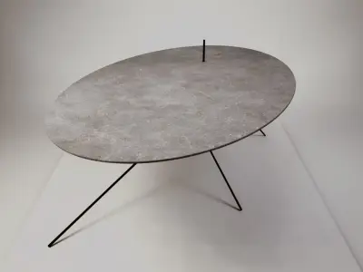 Circular Tables Set 01 UE4 Low-poly 3D model