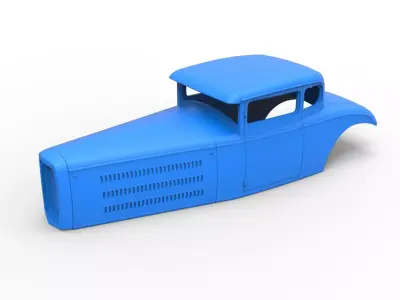 Shell model for Hot rod Scale 1 to 24 3D print model