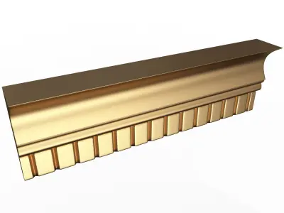 Cornice Decoration Molding 04 Low-poly 3D model