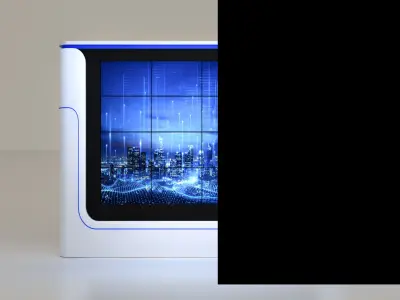 stage with full hall with event work  3D model