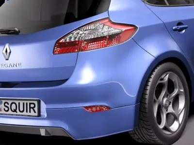 Renault Megane GT 2011 3D model