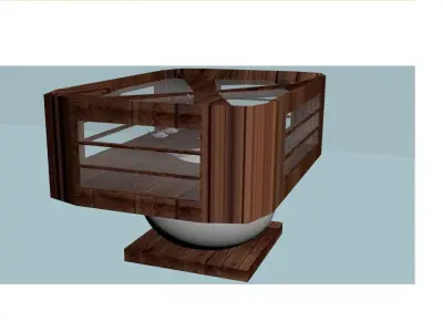 aquarium table 3D model