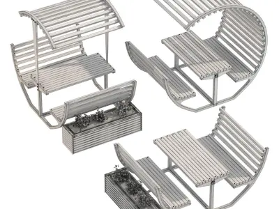 Urban Furniture 02 3D model