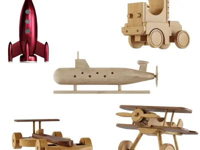 Children Room Set 5 Game Asset 3D model