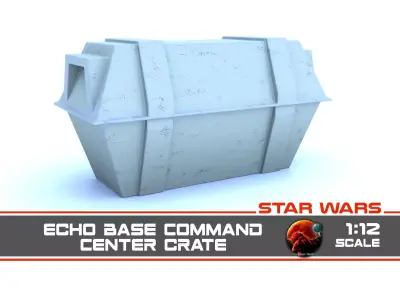 Echo Base Command Center Crate 1-18 scale Kenner Hasbro Free 3D print model