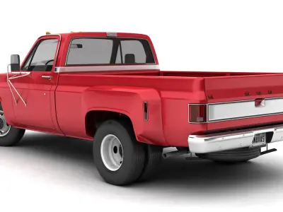GENERIC DUALLY PICKUP TRUCK 2 3D model
