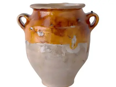 French Terracotta Pot A Confit 1 3D model