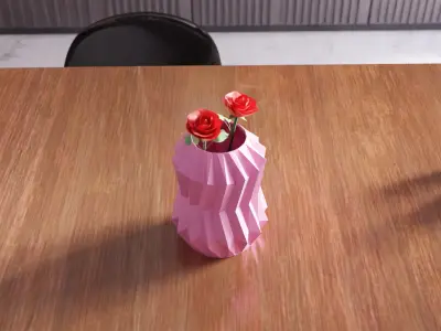 Sharp Vase - 009 3D print model