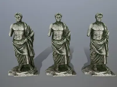 statue roman Low-poly 3D model