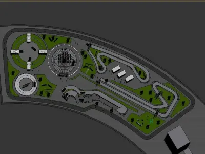 Car carnival 3D model