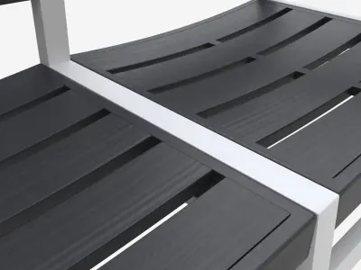 Garden bench Surabaya 3D model