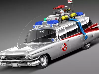 ECTO-1 Ghostbusters 1959 3D model