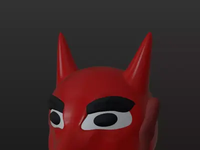 The merry devil Low-poly 3D model